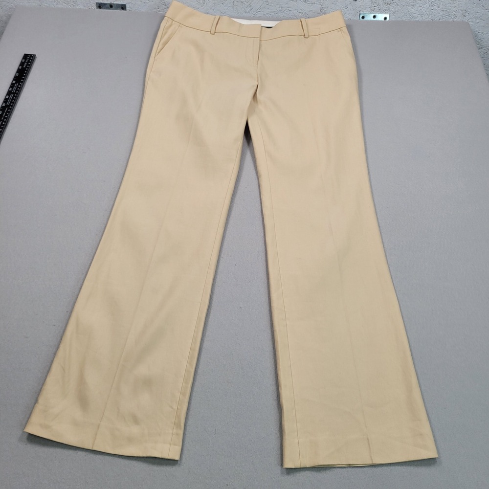 Ann‎ Taylor Womens Beige Tan Dress Pants Trousers Size 12 NWT Wide Leg Flare